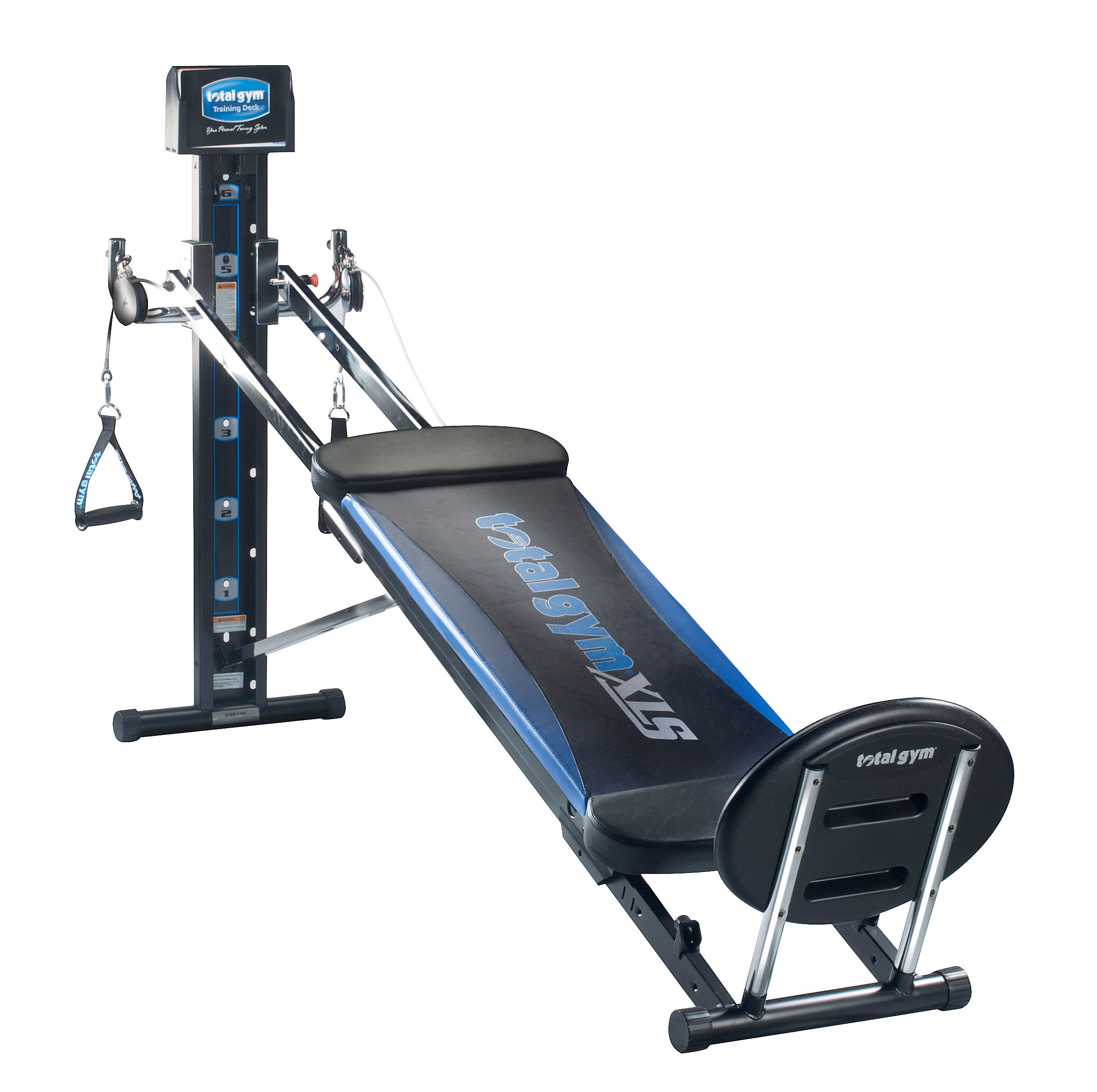 Total Gym XLS Compare Features: Total Gym Supreme vs XLS vs Force. Total Gym Supreme Includes Total Gym Supreme, six accessory attachments, four workout DVDs, .